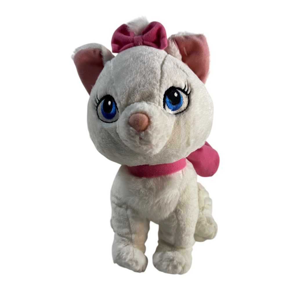 Disney The Aristocats Marie Plush White Kitten Pink Bows Just Play 1821YS01